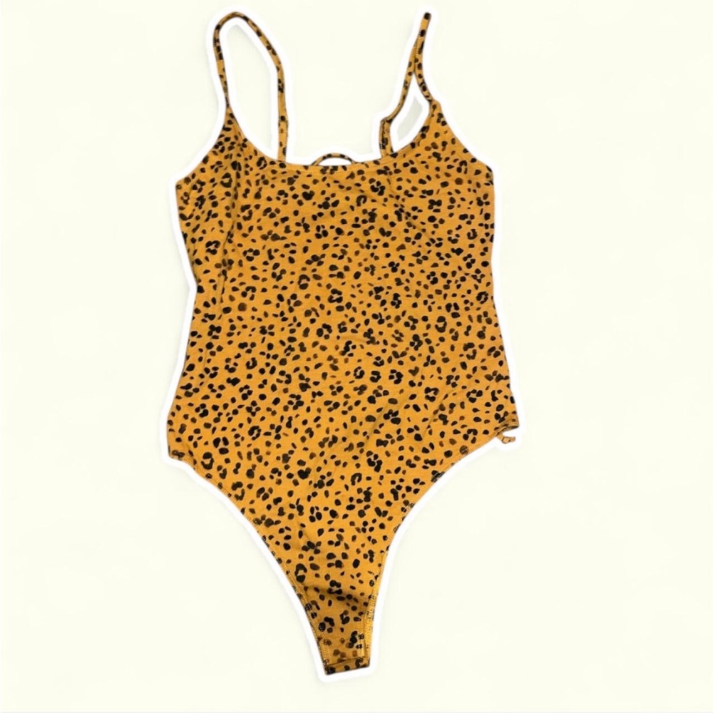 Leopard Print One-Piece bodysuit